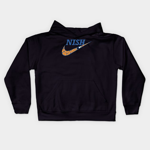 Nish Swish Kids Hoodie by @johnnehill